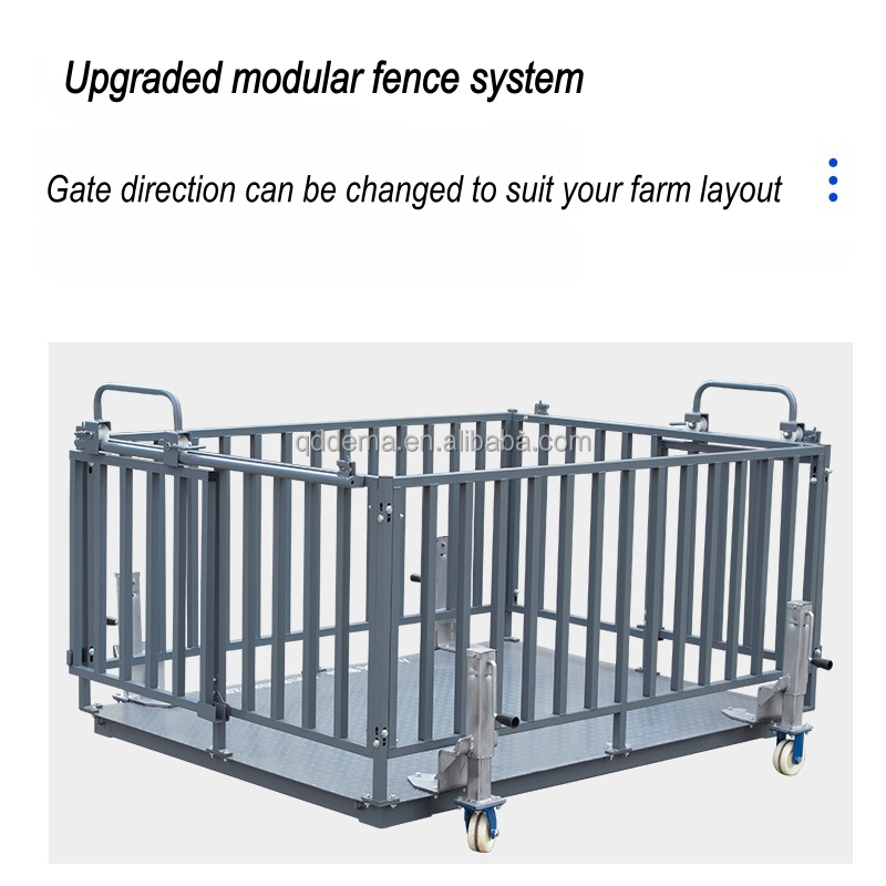 Cattle Weighing Scale Digital - Fenced Livestock Weighing Scale, 2x3m Digital