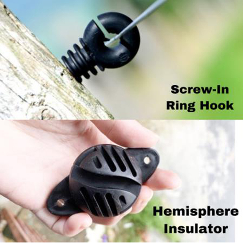 10pcs/lot Ring Hook Screw Elec - Electric Fence Insulator Post recension och pris
